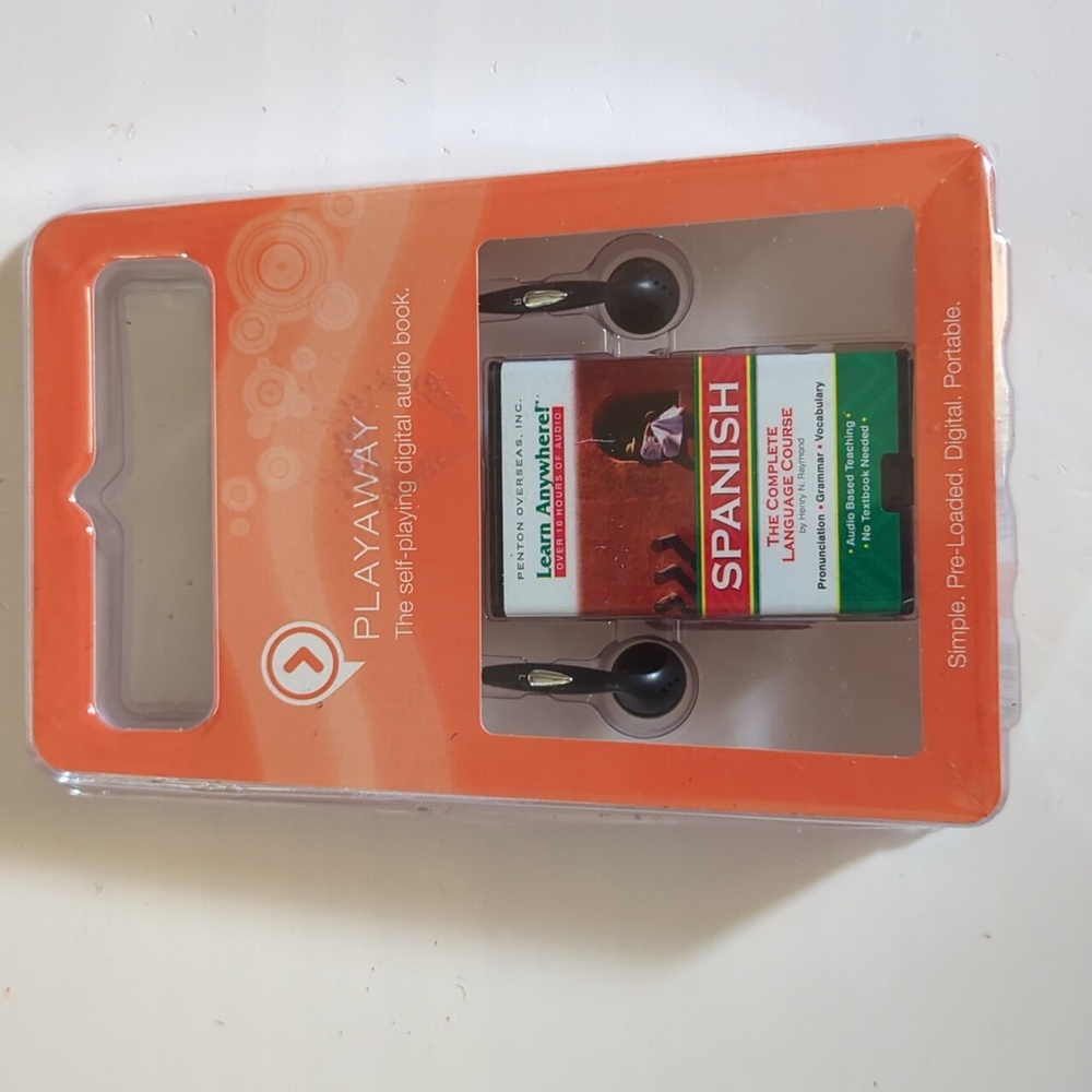 New Playaway Spanish Language Audio Book Player